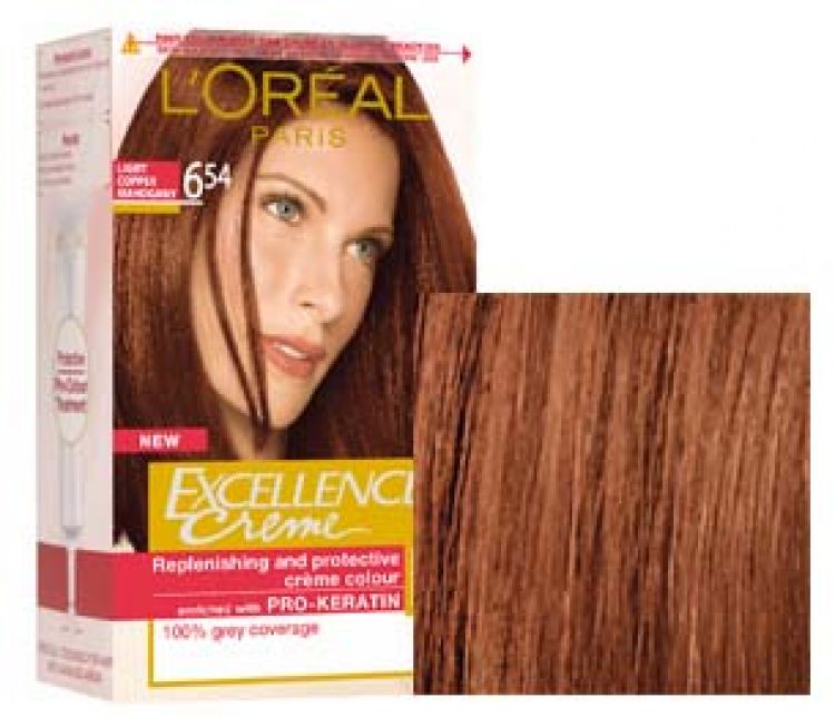 Loreal Excellence Creme 654 Biondo Scuro Mogano Ramato Tintura Per Capelli