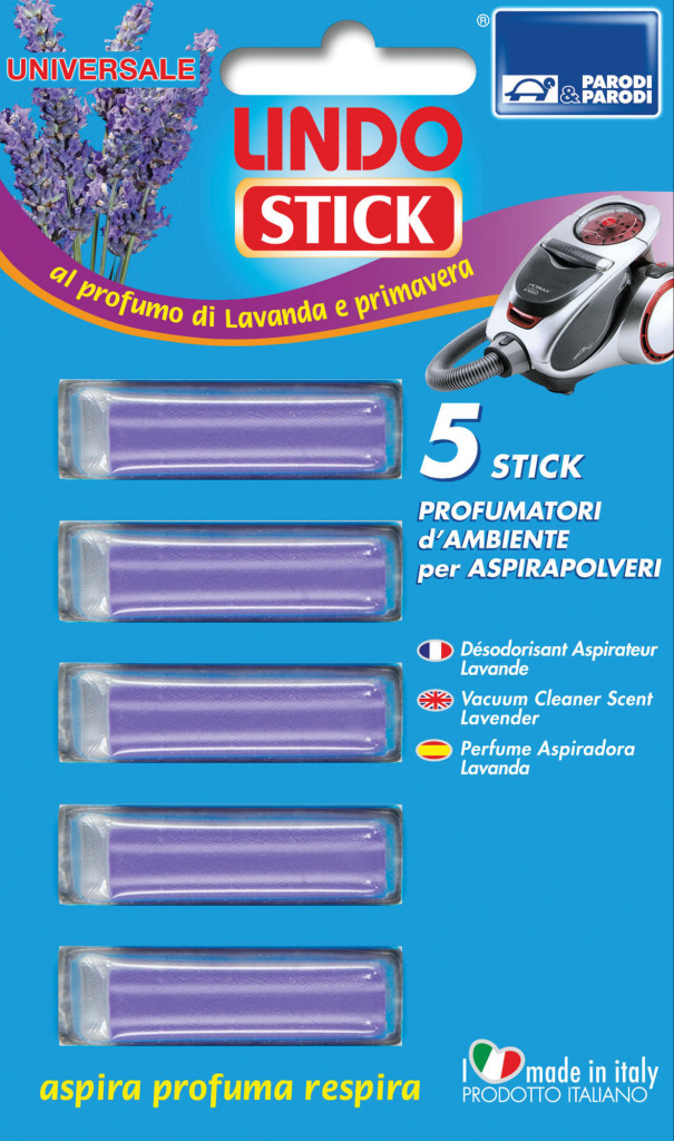 PARODI LINDO STICK AL PROFUMO DI LAVANDA UNIVERSALE PER TUTTI I TIPI DI  ASPIRAPOLVERE 5 PZ