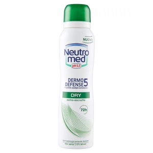 Neutromed Deodorante Spray Rice Dry 5 Azioni Difensive Ph 5.5 72 Ore 150ml