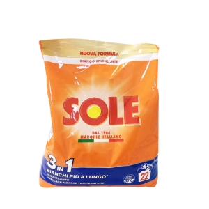 SOLE Bianco Solare con Bicarbonato Detersivo in Polvere -22 misurini