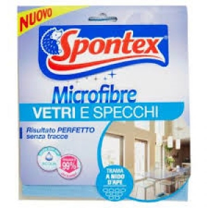 SPONTEX Panno in Microfibra per Vetri e Specchi