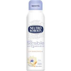 NEUTRO ROBERTS Deodorante Pelle Sensibile con Avena e Loto Spray - 150ml