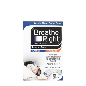 BREATH RIGHT Respira Bene Classici - 10 cerottini nasali