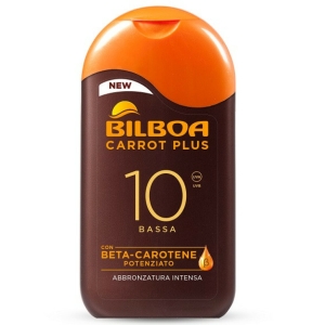 BILBOA Carrot Plus Latte Solare con Beta-carotene Potenziante Protezione Bassa 10 - 200ml
