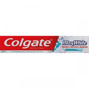 COLGATE Dentifricio con Fluoro Max White con Microcristalli di Menta 75 Ml